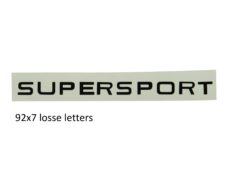 Zwarte benzinetanksticker voor Zündapp Supersport brommer