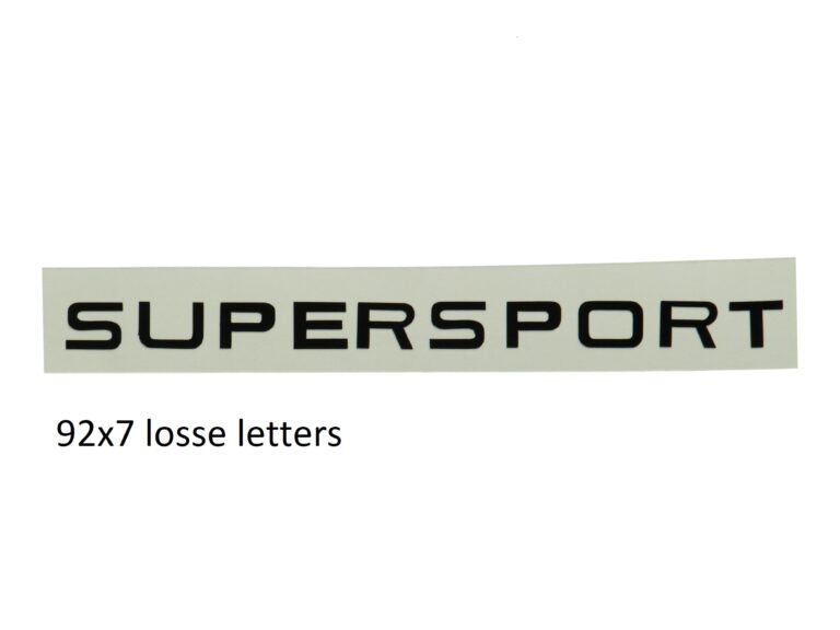 Sticker benzinetank zwart — geschikt voor Zündapp Supersport