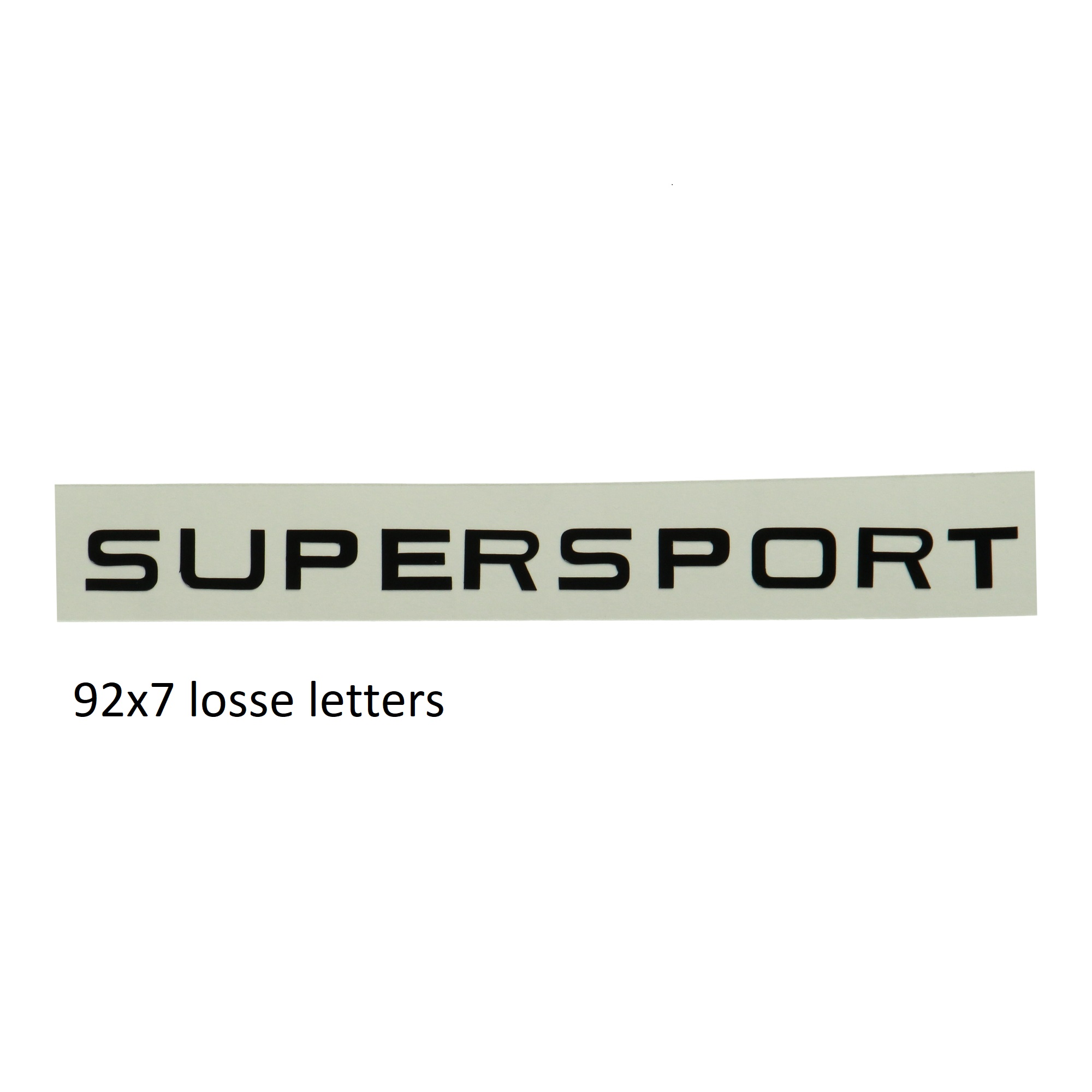 Zwarte benzinetanksticker voor Zündapp Supersport brommer