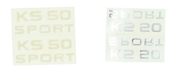 sticker goud ks50 sport