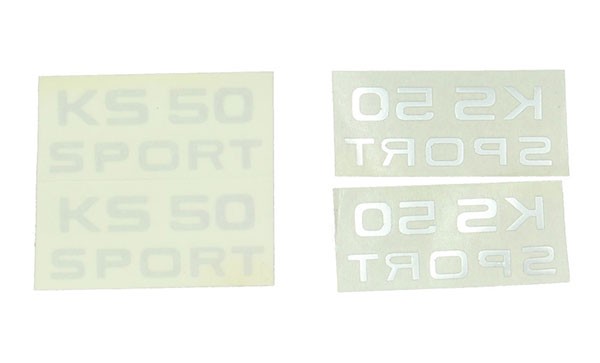 sticker zilver ks50 sport