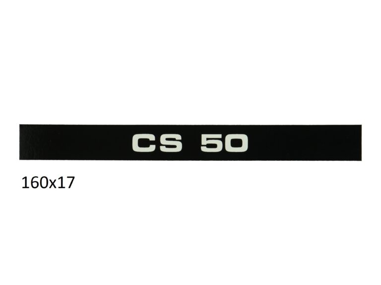 Sticker zijscherm cs 50 zwart/wit — geschikt voor Zündapp 517