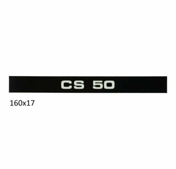 sticker zijscherm cs 50 zwart/wit zundapp 517