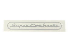 Zilveren sticker Super Combinette voor Zündapp brommer