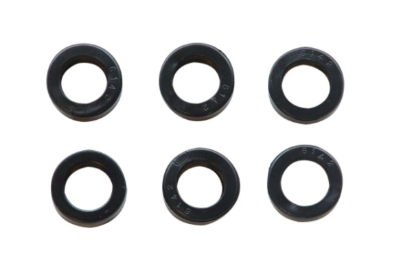 Rubber set achterkettingwiel nt 6 stuks — geschikt voor Zündapp