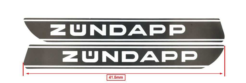 Stickerset Benzinetank 2-delig Voor Zündapp 529 - Afbeelding 2