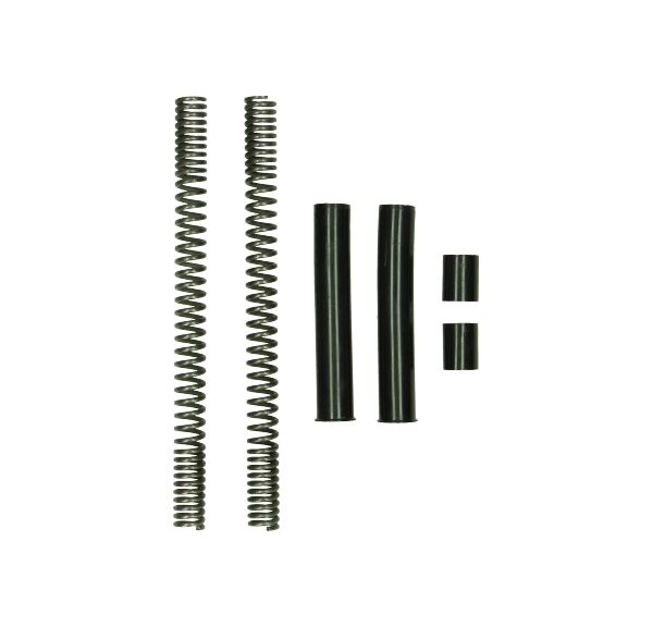 Voorvorkveer set (2x veer+4x vorkbus) 280mm 6-delig zund ot mod. 517 — geschikt voor Zündapp