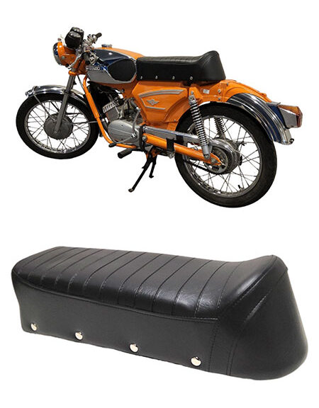 Buddyseat A-kwaliteit kort model Denfeld zwart — geschikt voor Zündapp