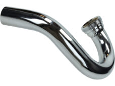 Chromen uitlaatbocht 36/32mm voor Zündapp KS50 Cross