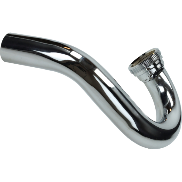 Chromen uitlaatbocht 36/32mm voor Zündapp KS50 Cross