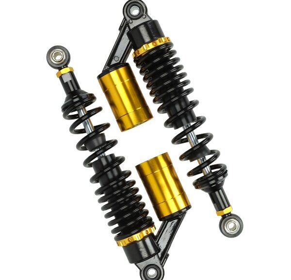 schokbrekerset DMP + gastank 320mm zwart camino