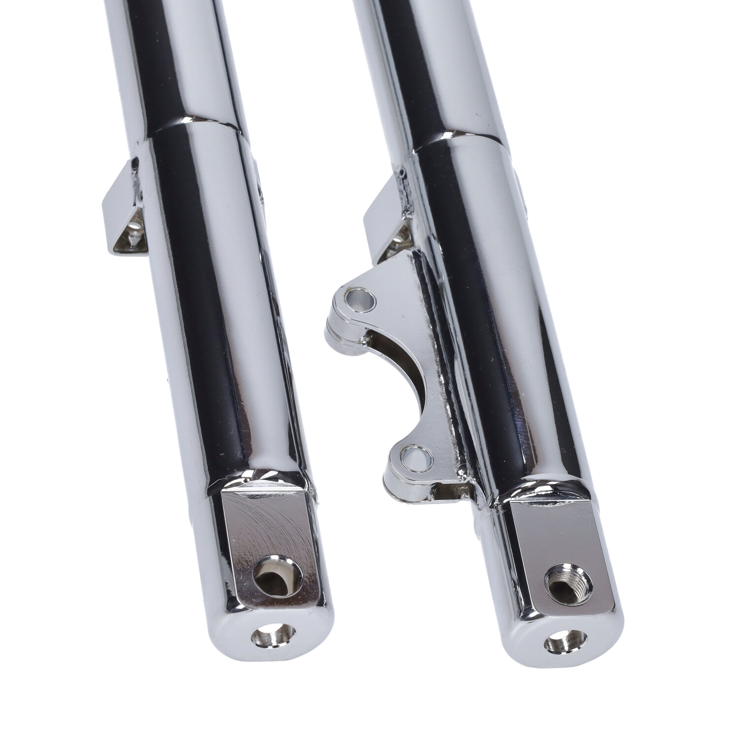 Zündapp Buitenpootset Voorvork Compleet 529/530 Chroom Links/rechts - Afbeelding 4