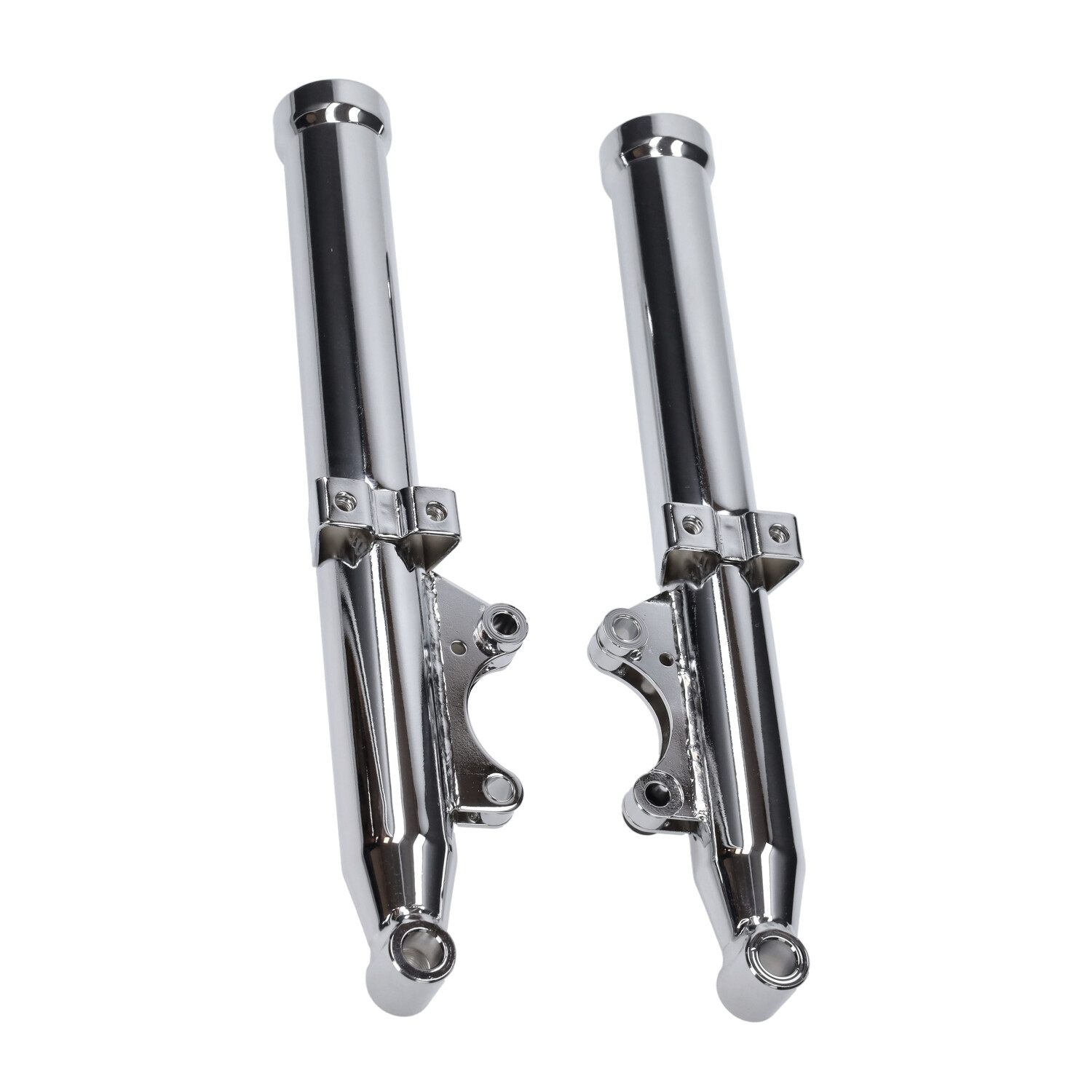 Buitenpootset Voorvork Dubbele Schijfrem Links/rechts Chroom Voor Zündapp Model 517 - Afbeelding 2