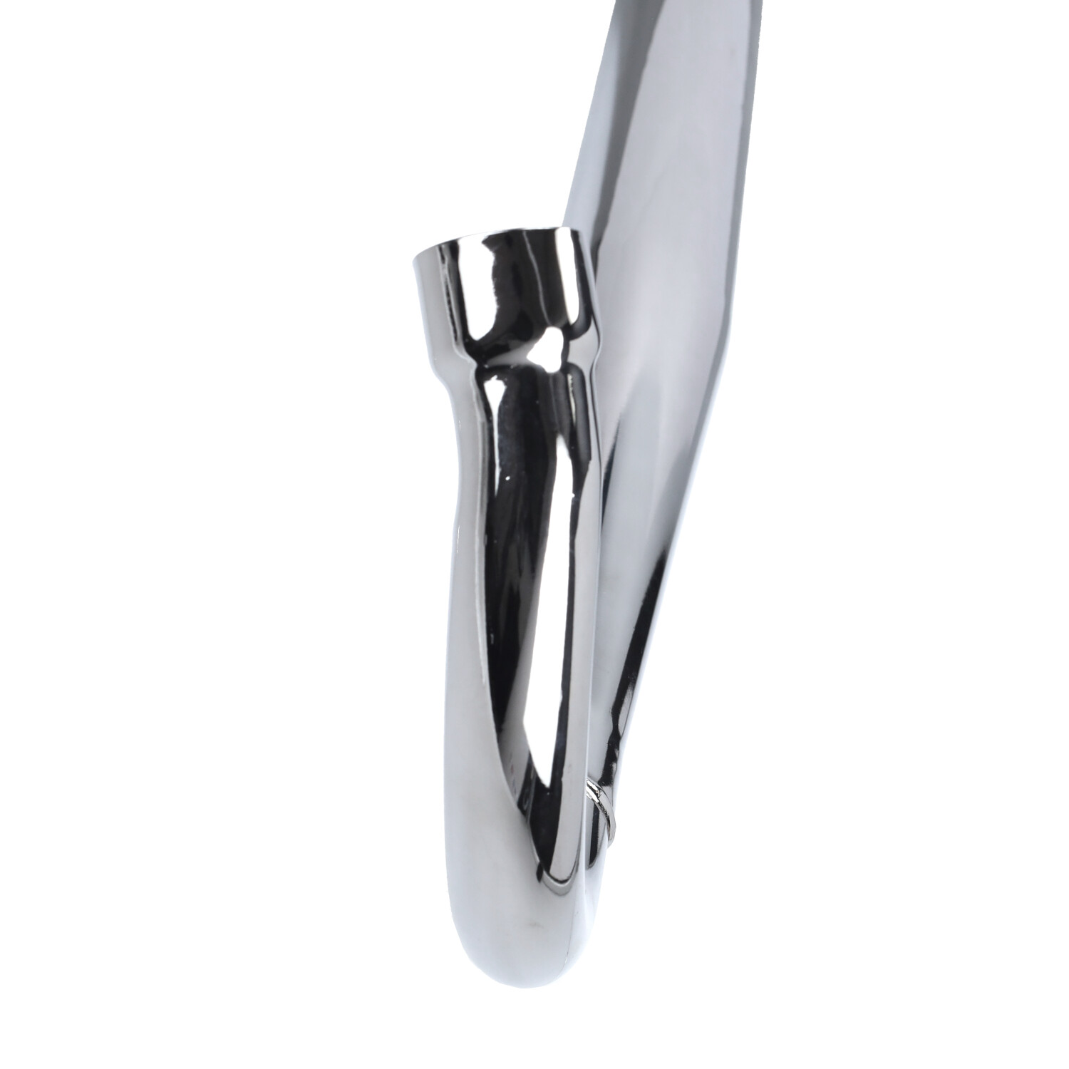 Fluisteruitlaat Orig. Model Korte Bocht 36/32mm Chroom Voor Zündapp - Afbeelding 2