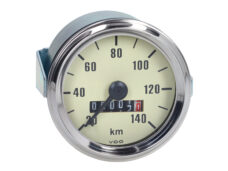 Velocímetro color crema 60mm 140 km/h para ciclomotor Kreidler Puch Zündapp