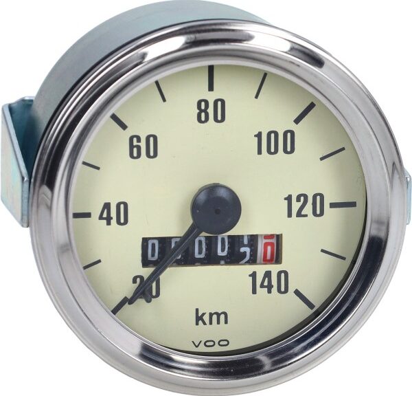 km tellerklok 140km/u 60mm creme kreidler