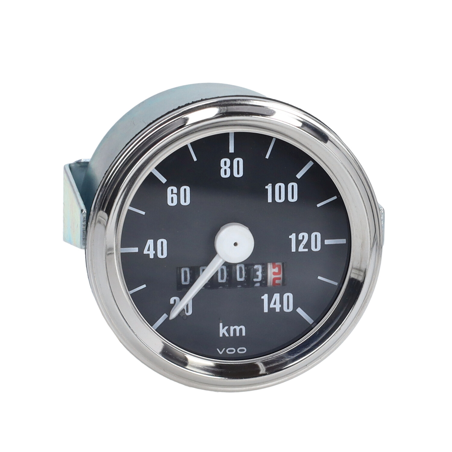 Kilometerteller 60mm 140 km/u zwart voor Puch Zündapp Kreidler