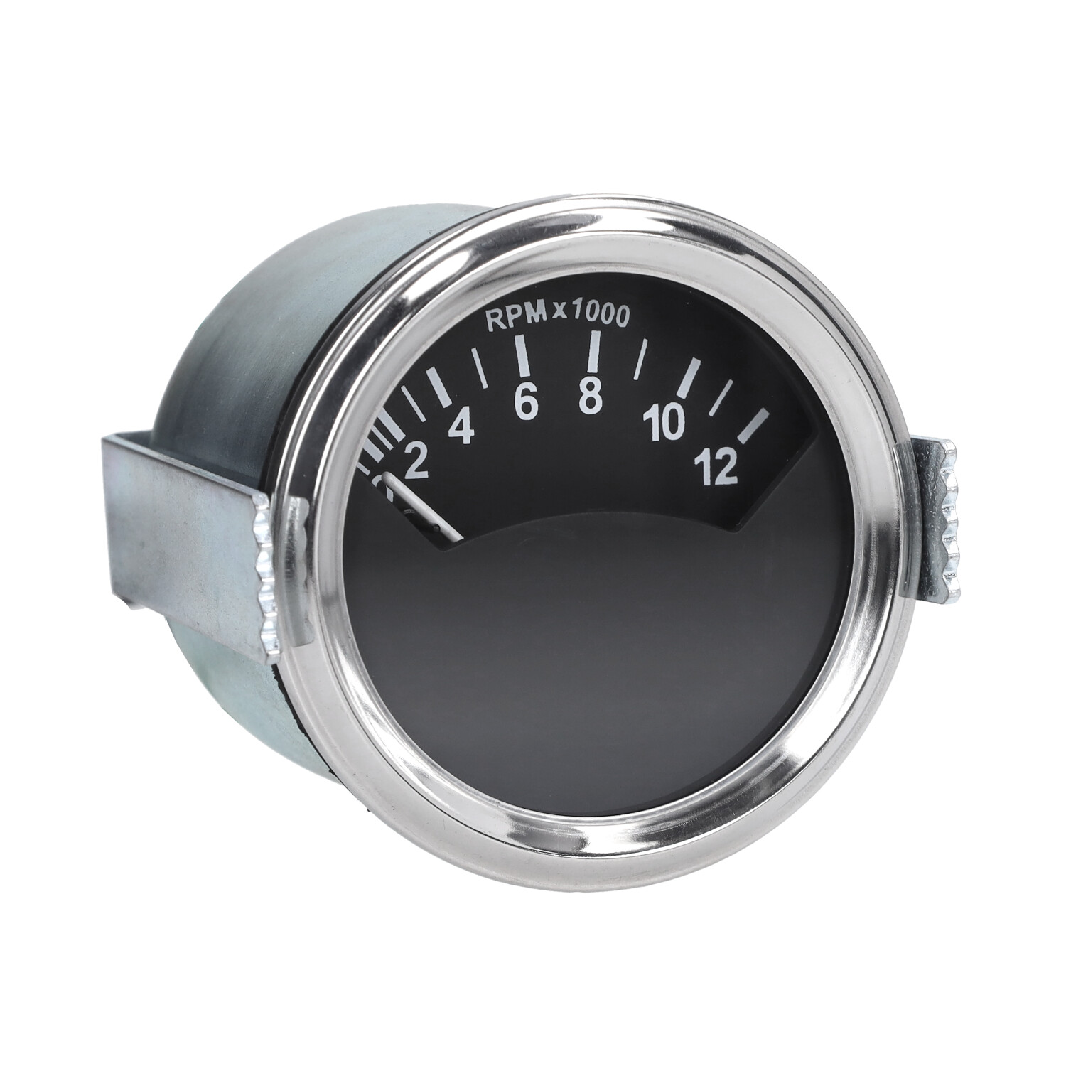 Toerenteller 60mm zwart chroom voor Zündapp Model 517 1973 1974