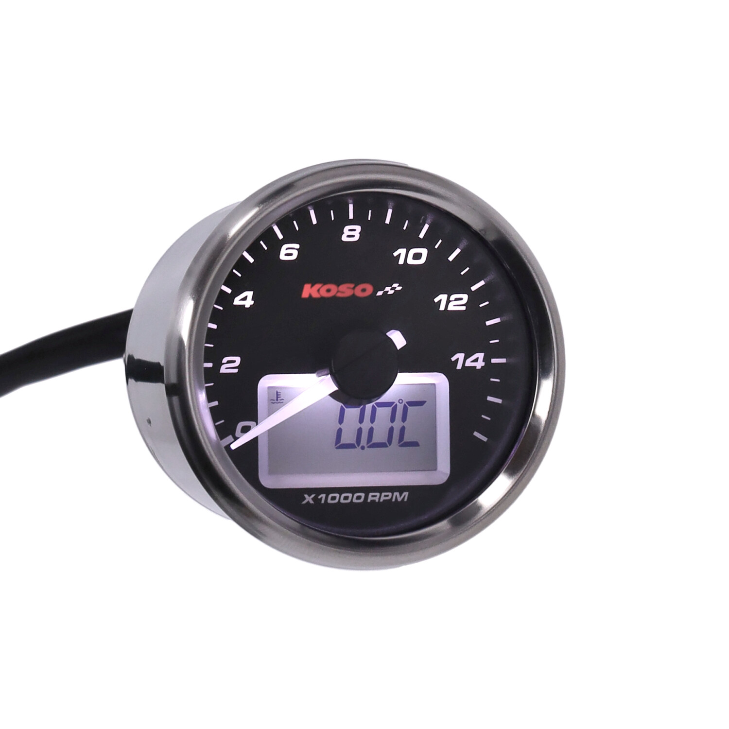 Koso GP-Style toerenteller 55mm 14000rpm universeel brommer scooter