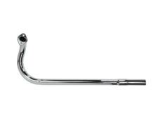 Chromen uitlaatbocht 24/26mm voor Zündapp 442 brommer