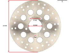 Disco de freno de acero inoxidable de 220 mm para ciclomotor Zündapp KS50