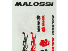 Stickerset Malossi zwart/rood
