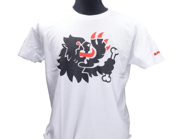 T-shirt Malossi leeuw M wit