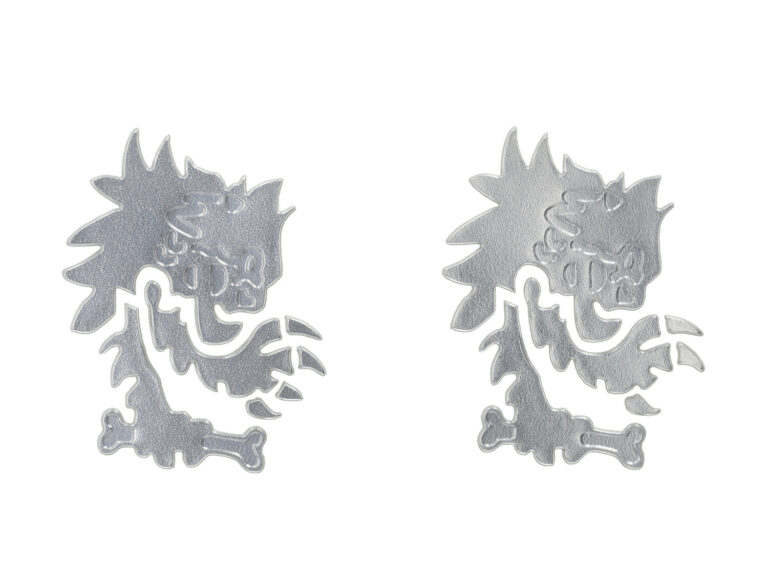 Sticker Malossi 3D leeuw 10cm zilver