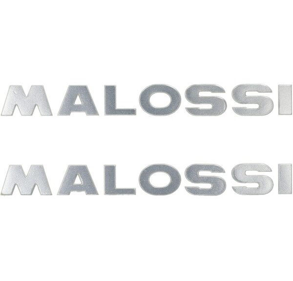 sticker malossi woord [malossi] 3D 21cm zilver 2pcs 3313735.s0