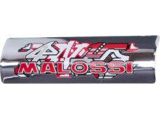 embleem malossi uitlaat universeel 35x119mm chroom/alu 3314869b
