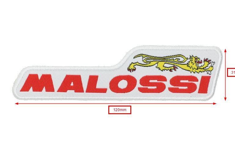 Strijklogo Malossi Woord [malossi] Patch Geborduurd 4118492b