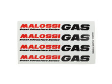 Stickerset Malossi woord [malossi GAS] 8x14cm
