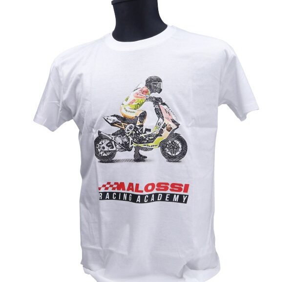 t-shirt malossi racing academy L wit 4118950.w5