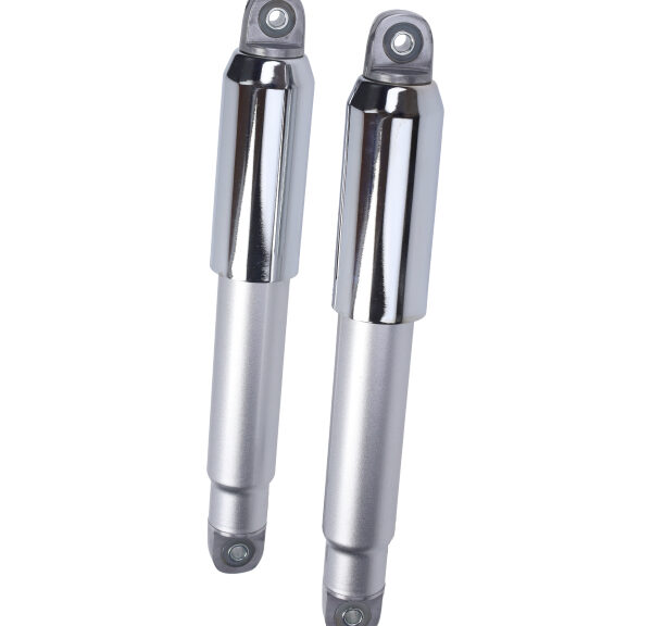 Schokbrekerset DMP dicht 315mm chroom/grijs — geschikt voor Zündapp 517