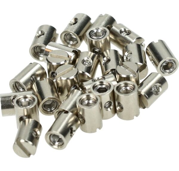 Set van 25 schroefnippels 5x7mm voor universele gaskabels brommer scooter