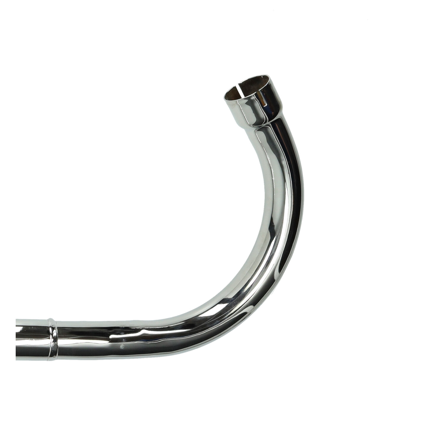 Fluisteruitlaat 1 Knik 36/32mm Chroom Voor Zündapp - Afbeelding 3