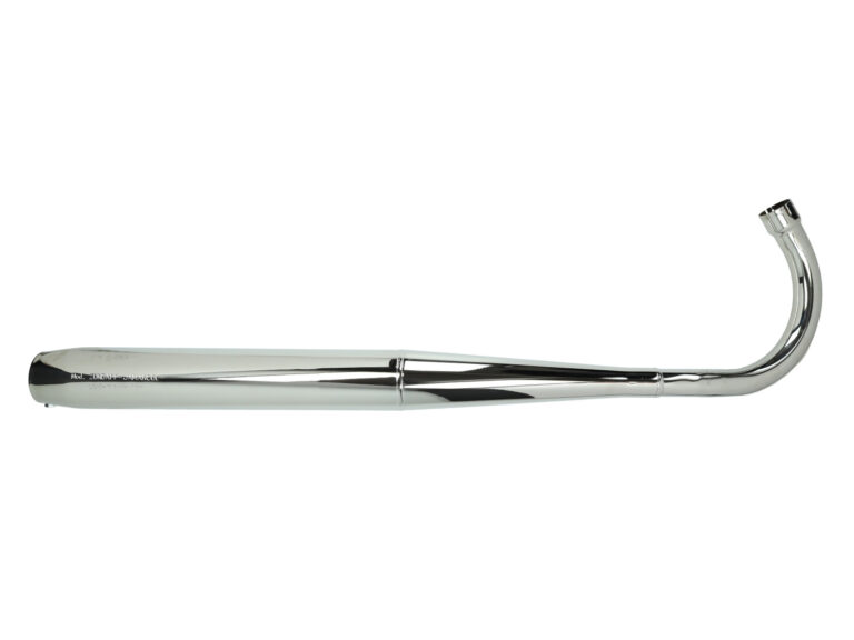 Fluisteruitlaat chroom 1 knik 36/32mm voor Zündapp brommer