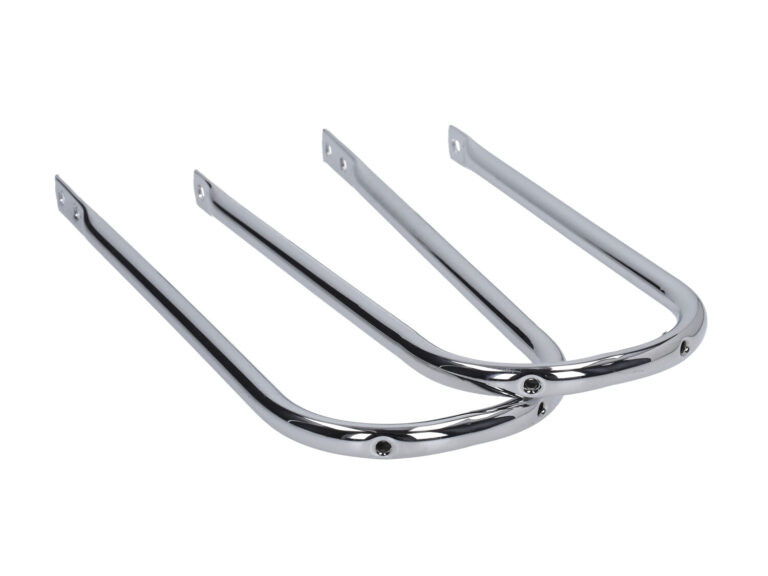 Spatbordsteunset Chroom 2-delig Zund Ot Mod. 517, Zundapp Z517-19.902s/3s