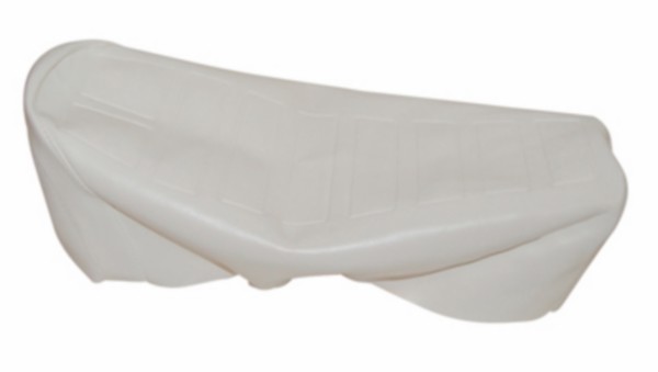 Witte buddydek Denfeld-model voor Zündapp brommer duozadel