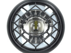 Zwarte koplamp unit 3-pins stekker voor fatbike V8 tot V20