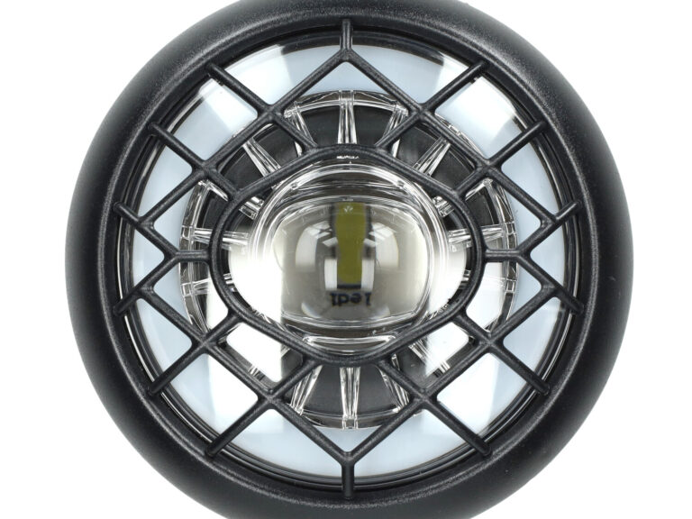 Koplamp unit V8 - V20 (3-pins stekker) zwart fatbike