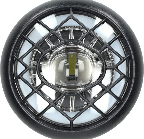 Zwarte koplamp unit met 3-pins stekker voor Fatbike V8 en V20