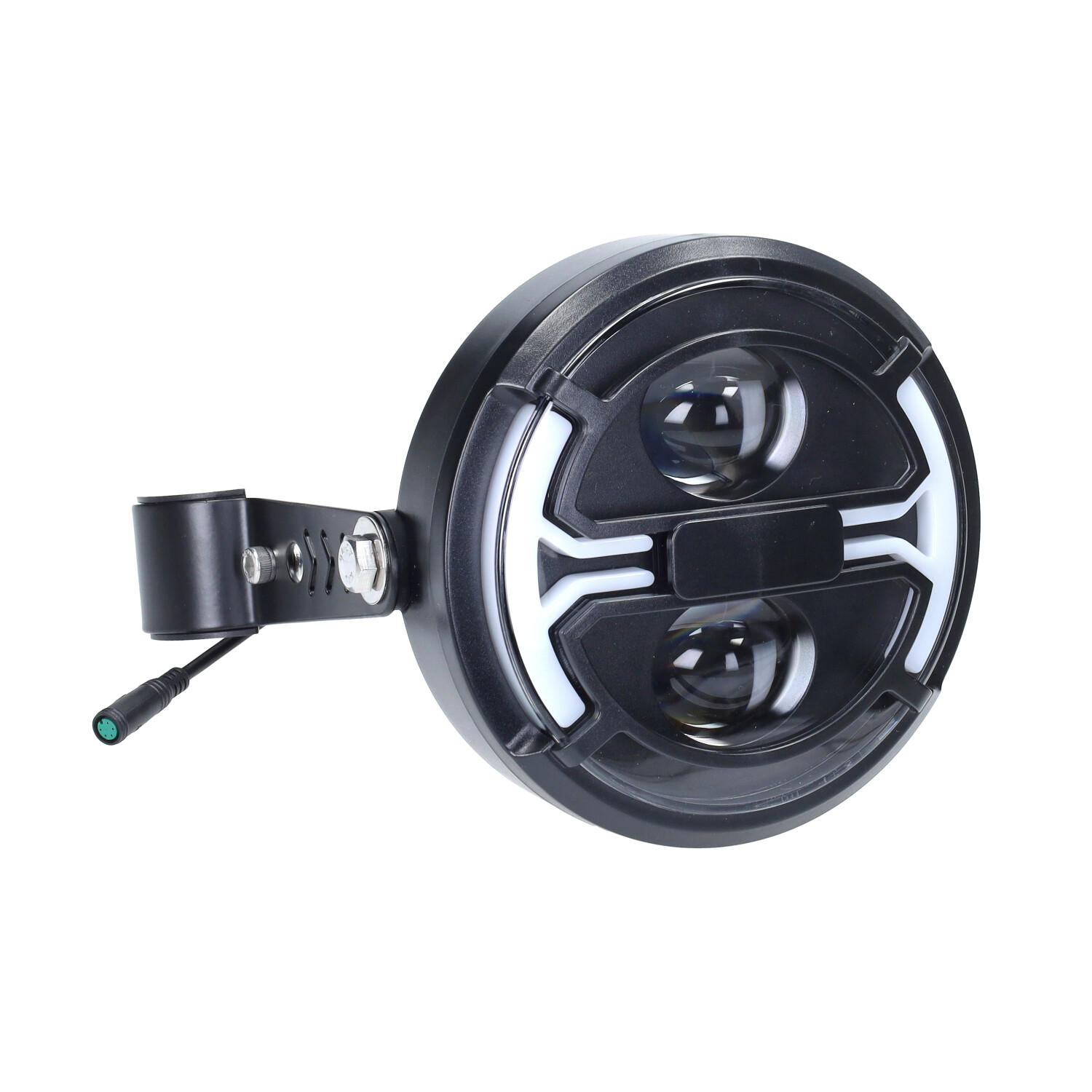 Led Koplamp V8 Met Montageset Voor Fatbike (knipperlichten Ingebouwd) - Afbeelding 4