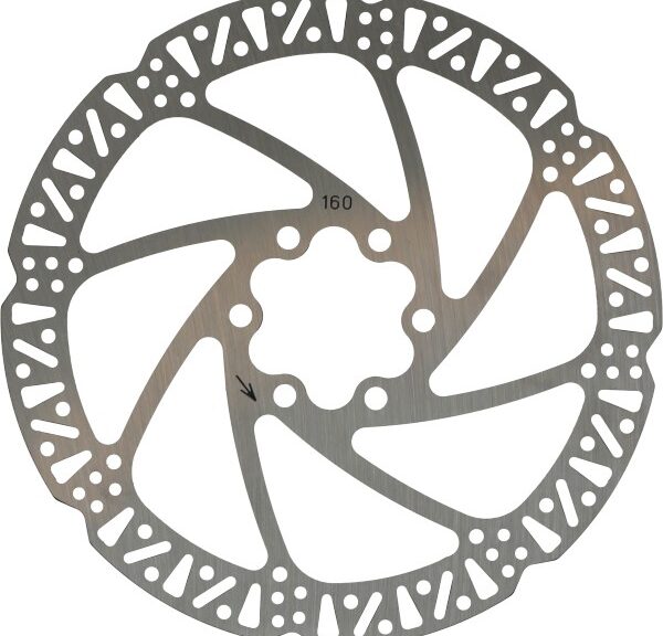 Hydraulische remschijf 160mm 6-gaats voor fatbike en e-bike
