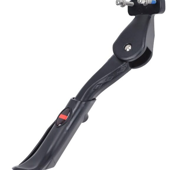Zwarte zijstandaard met 2-bouts montage voor 20 inch fatbike V8 V20