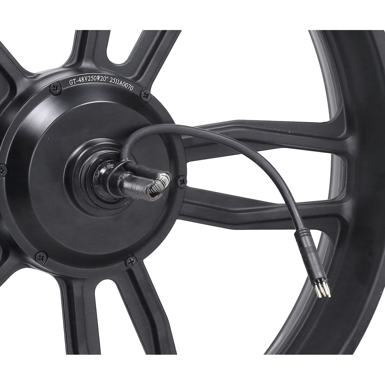 Achterwiel Met Naafmotor 20 Inch 48v 250w Voor Fatbike V8 / V20 - Afbeelding 6