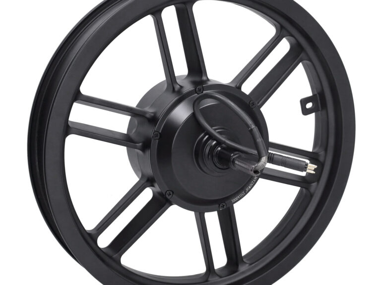 Achterwiel + motor 16inch 36v - 250W zwarte stekker v8 mini fatbike