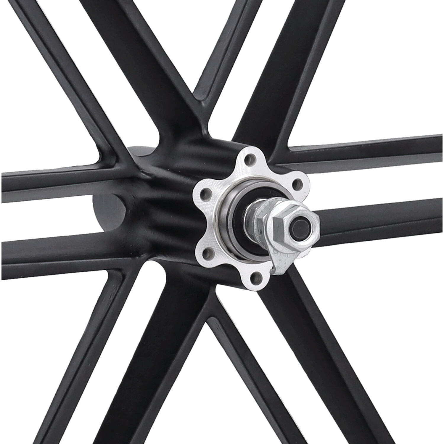 Voorwiel Mg Alloy 20 Inch Zwart Voor Fatbike V8 En V20 - Afbeelding 2