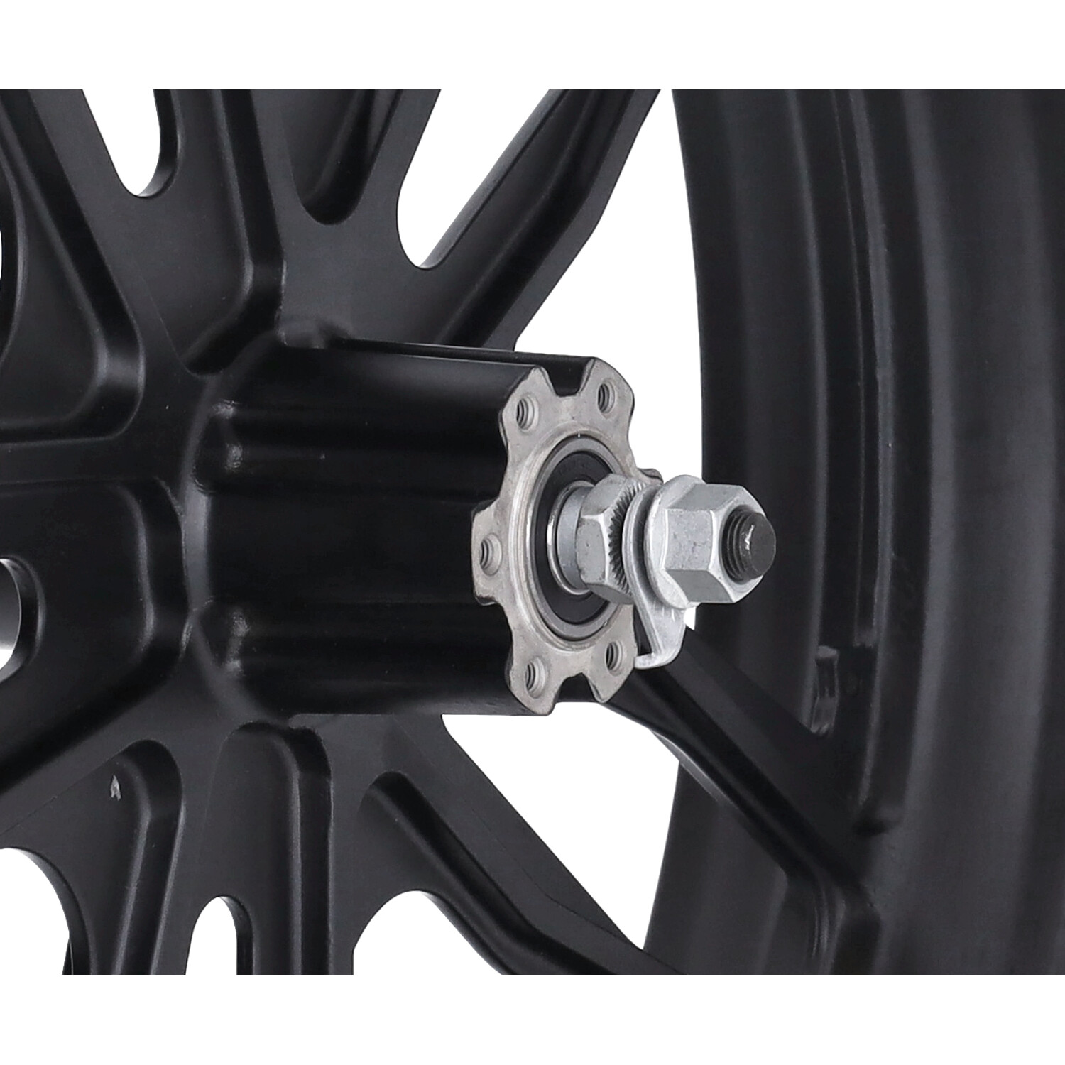 Voorwiel 20 Inch Zwart Voor Fatbike V8 - V20 - Afbeelding 2