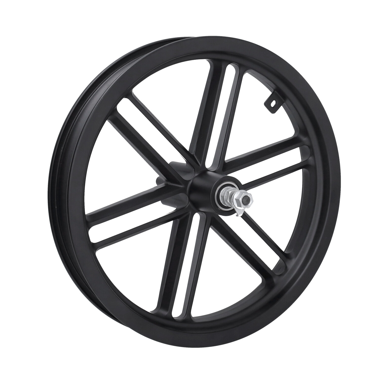 Voorwiel 16 inch V8 Mini zwart fatbike uitvoering